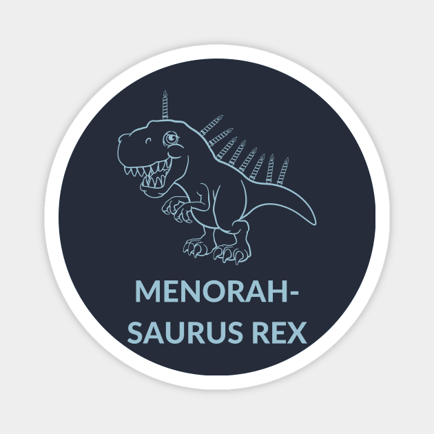 Menorah-Saurus Rex-D Magnet by TeeTrafik